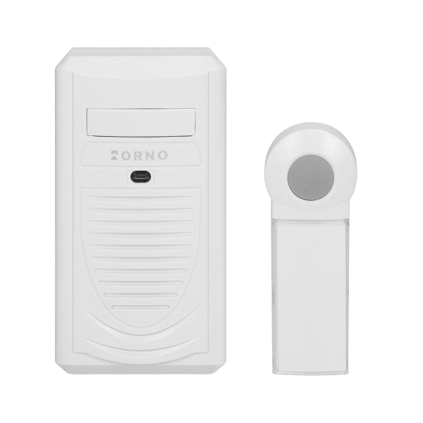 DISCO AC wireless mains-powered doorbell with learning system, 1 sound, 80m